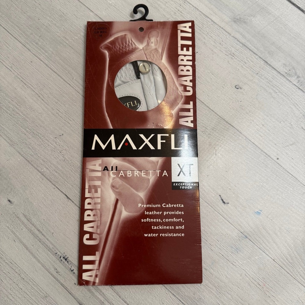 Maxfli XD All Calbretta golf‎ glove XT Ladies Left Handed regular medium NEW